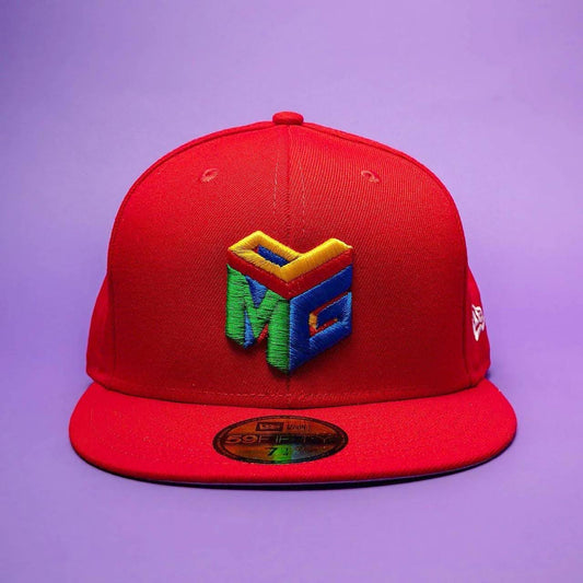 MGP x New Era - Green/Blue/Yellow on RED