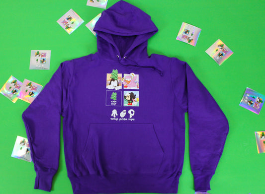 Cash Only Hoodie Purple