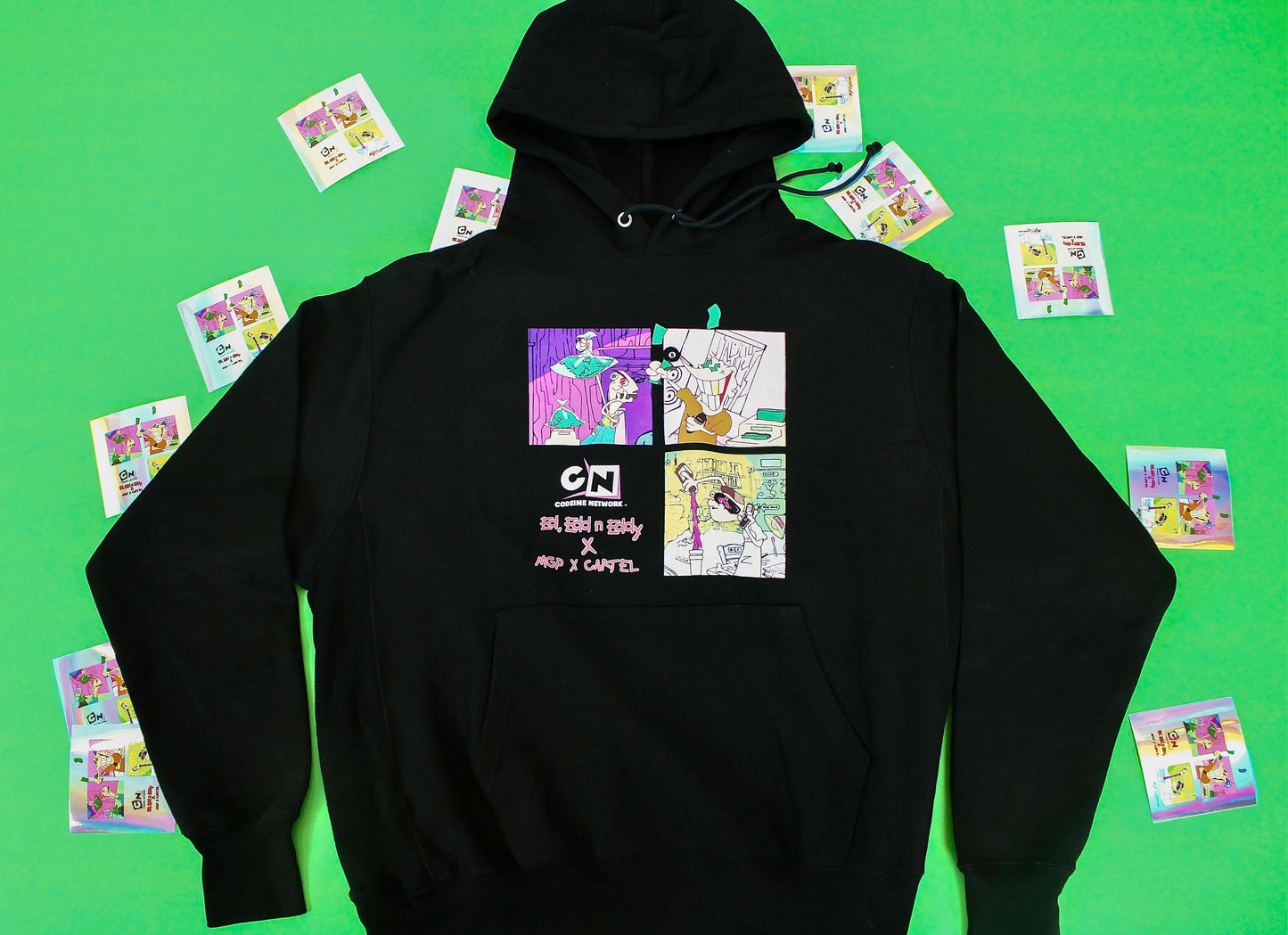 Codeine Network Hoodie Black